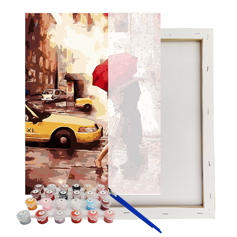 Quality Paint By Numbers Kits Wet Street Romance