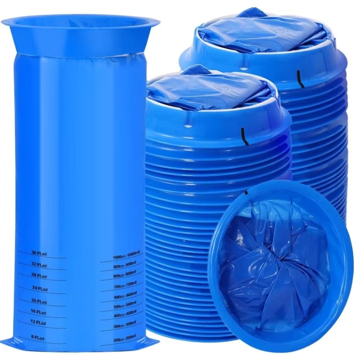 Custom Disposable Emesis Bags Blue Car Nausea Bags Vomit Bag supplier