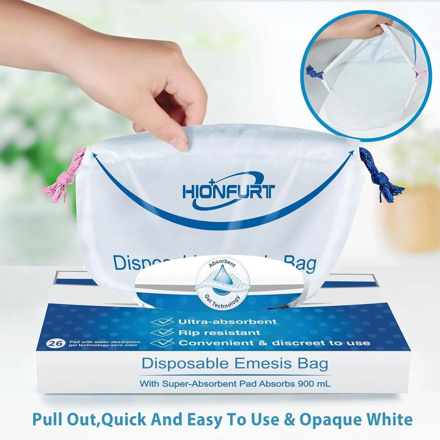 Xiangwo Industry Super-Absorbent Vomit Bags – 900ml Heavy-Duty Protection!