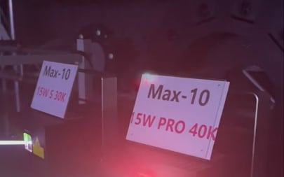Compare our 15w RGB laser  standard model and pro model 