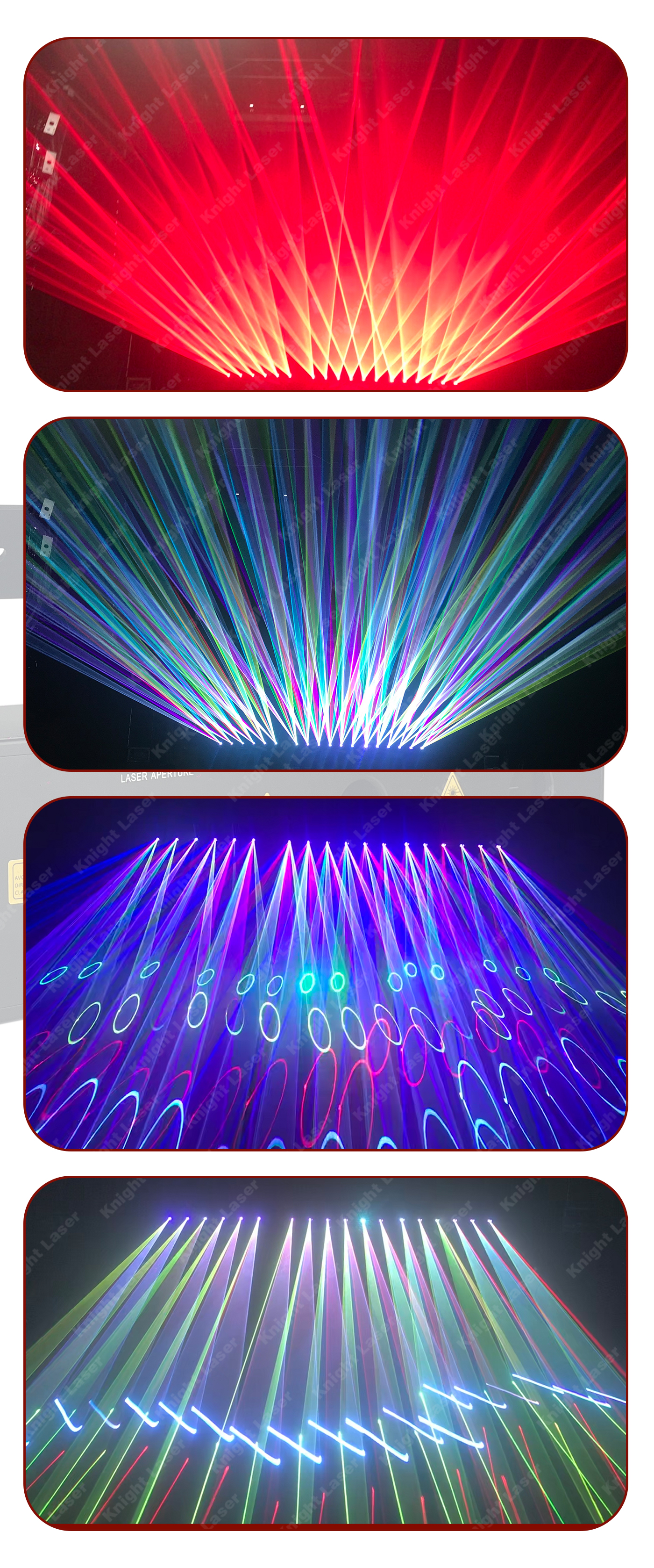 S6 12w -36w 6 head laser array laser light details