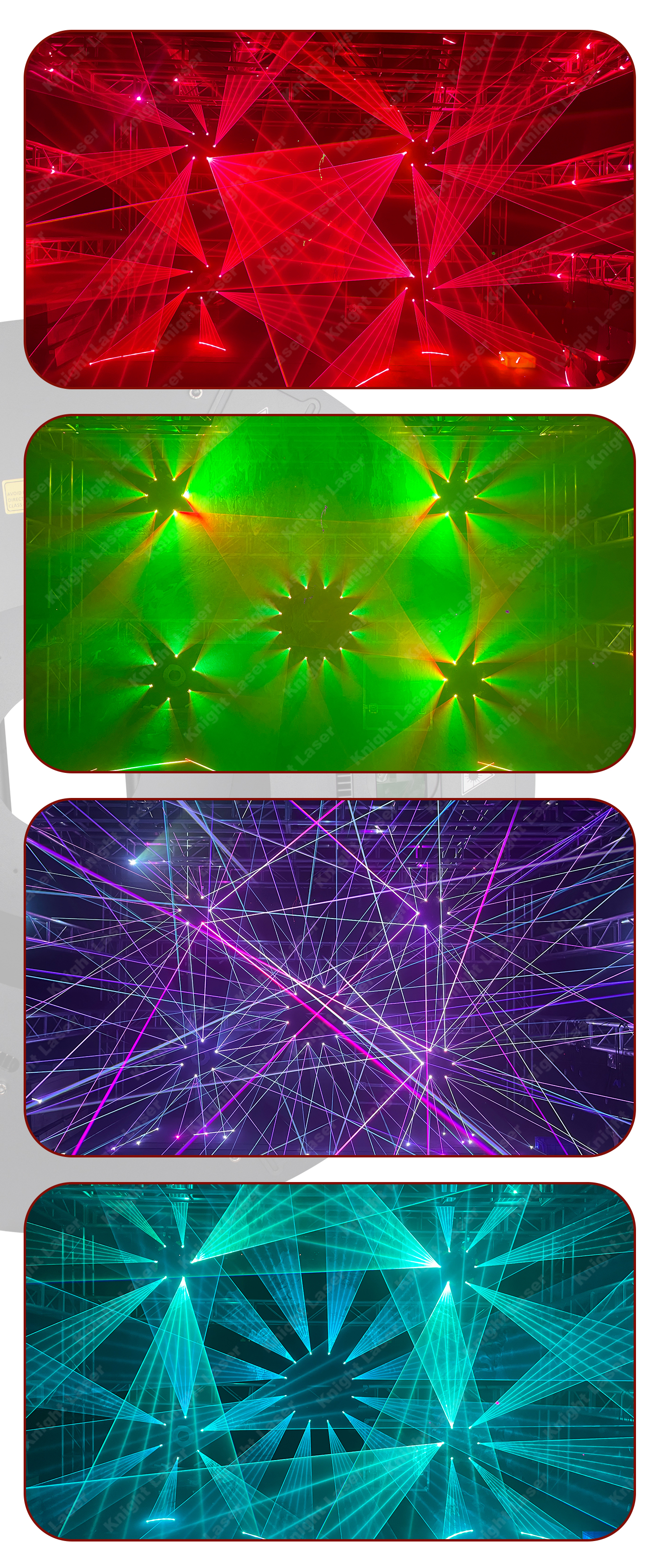 C6- 24W Full Color Round Animation Laser Light factory