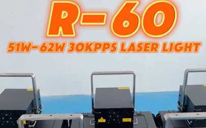 5 stk R-60 PRO MAX 62 W 30 kpps med integrert FB4-laser, klar til forsendelse