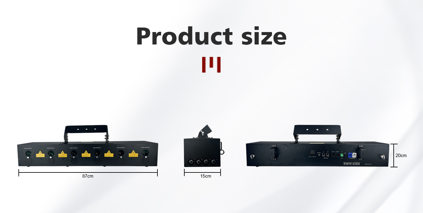 S6 12w -36w 6 head laser array laser light supplier