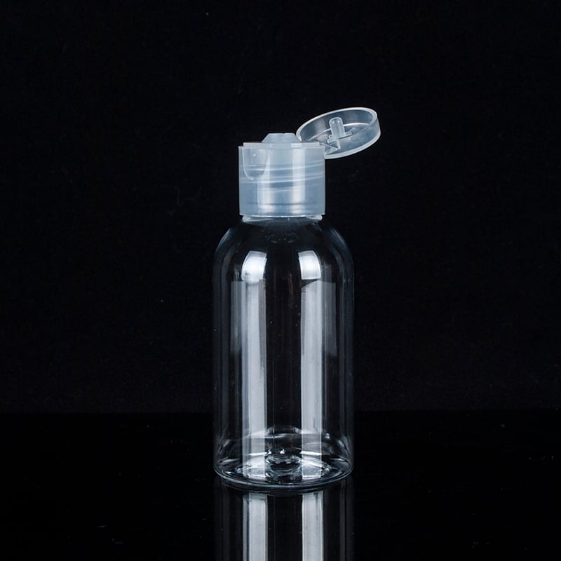 Plastic Bottle with Flip Top Cap PET Squeeze Transparent Hair Lotion Bottle