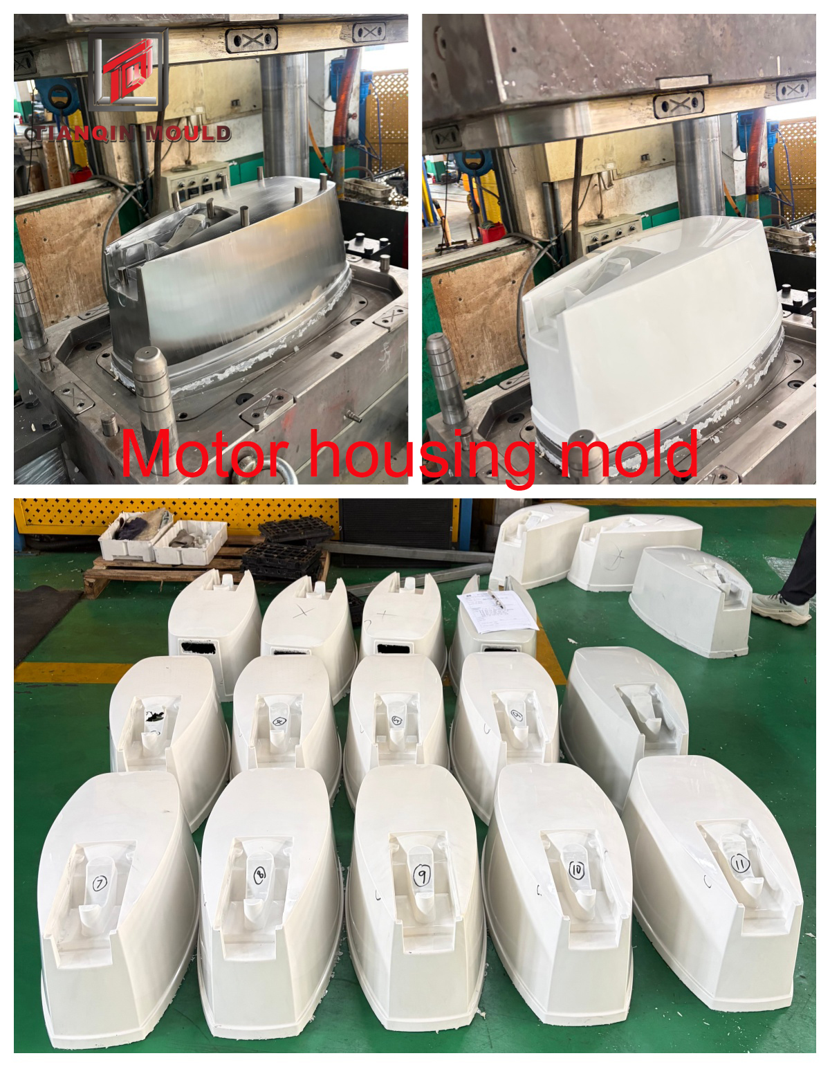 Molde de Compressão SMC para Tampa do Motor | Ferramentaria Personalizada de Alta Precisão para Carcaça de Motor