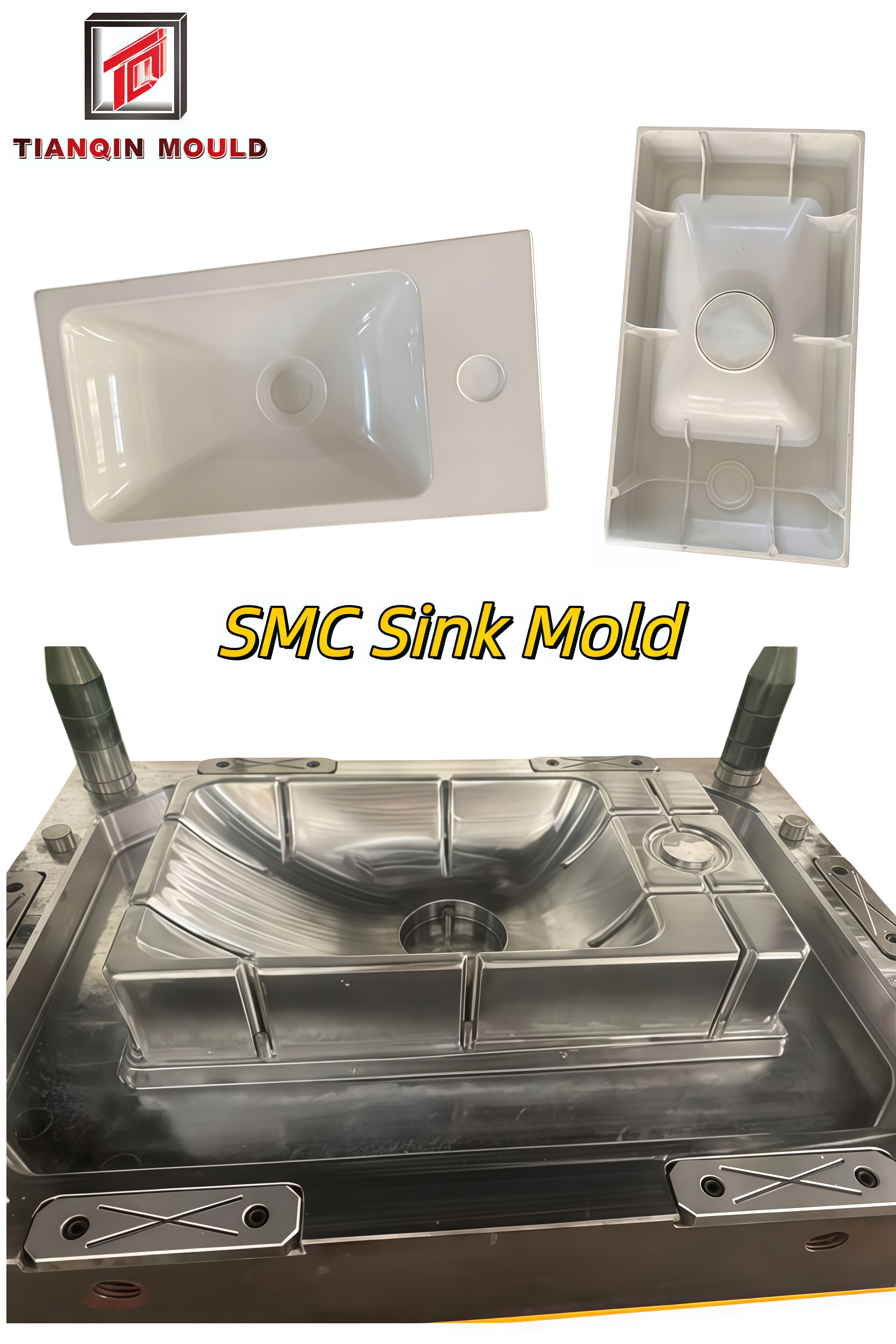 Khuôn ép nén bồn rửa SMC tùy chỉnh | Nhà sản xuất khuôn bồn rửa SMC