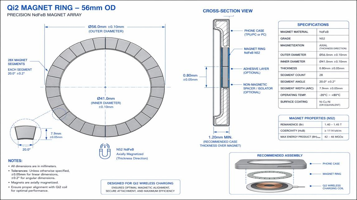 Qi2 Magnet Ring Specifications: The Precision Engineering Behind 25W Wireless Charging