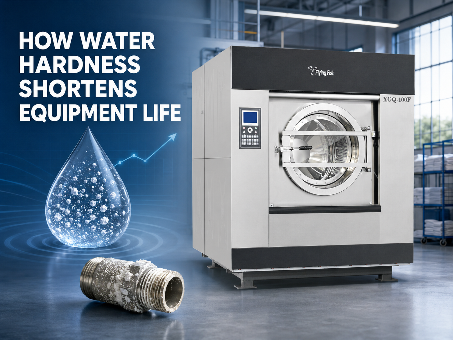 How Water Hardness Shortens the Life of Commercial Laundry Equipment