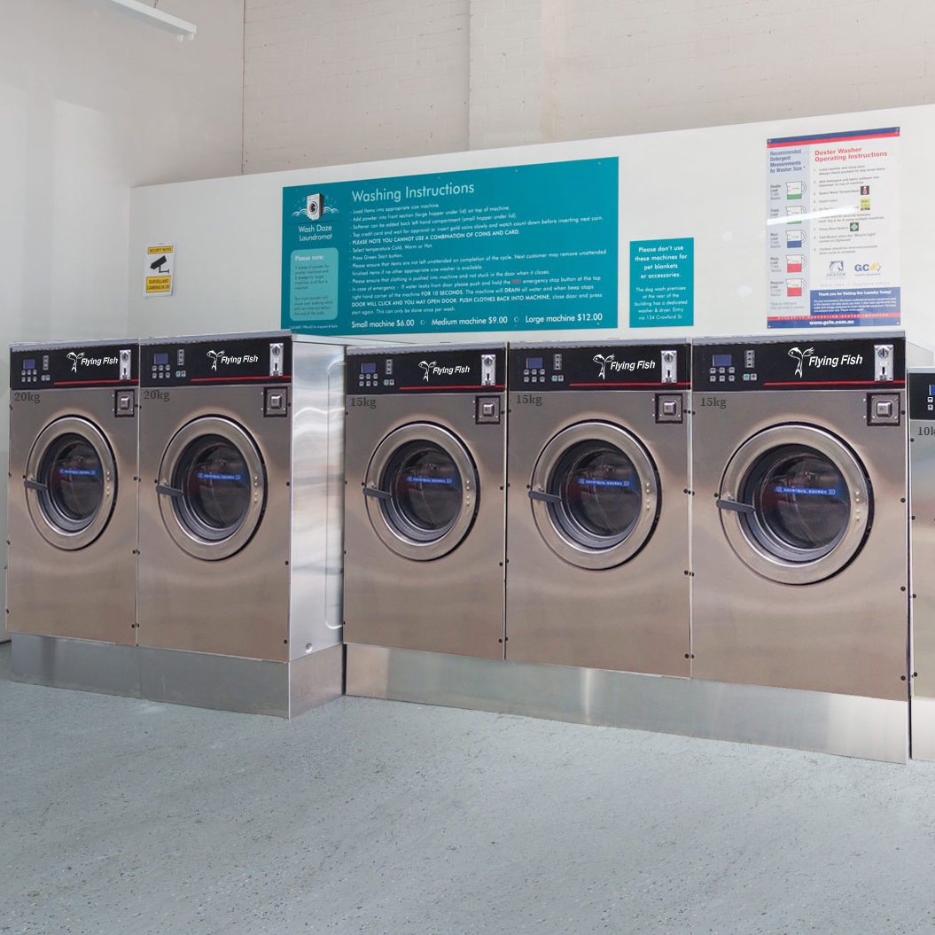 Laveur-extracteur vendu : Robuste pour une utilisation en blanchisserie publique