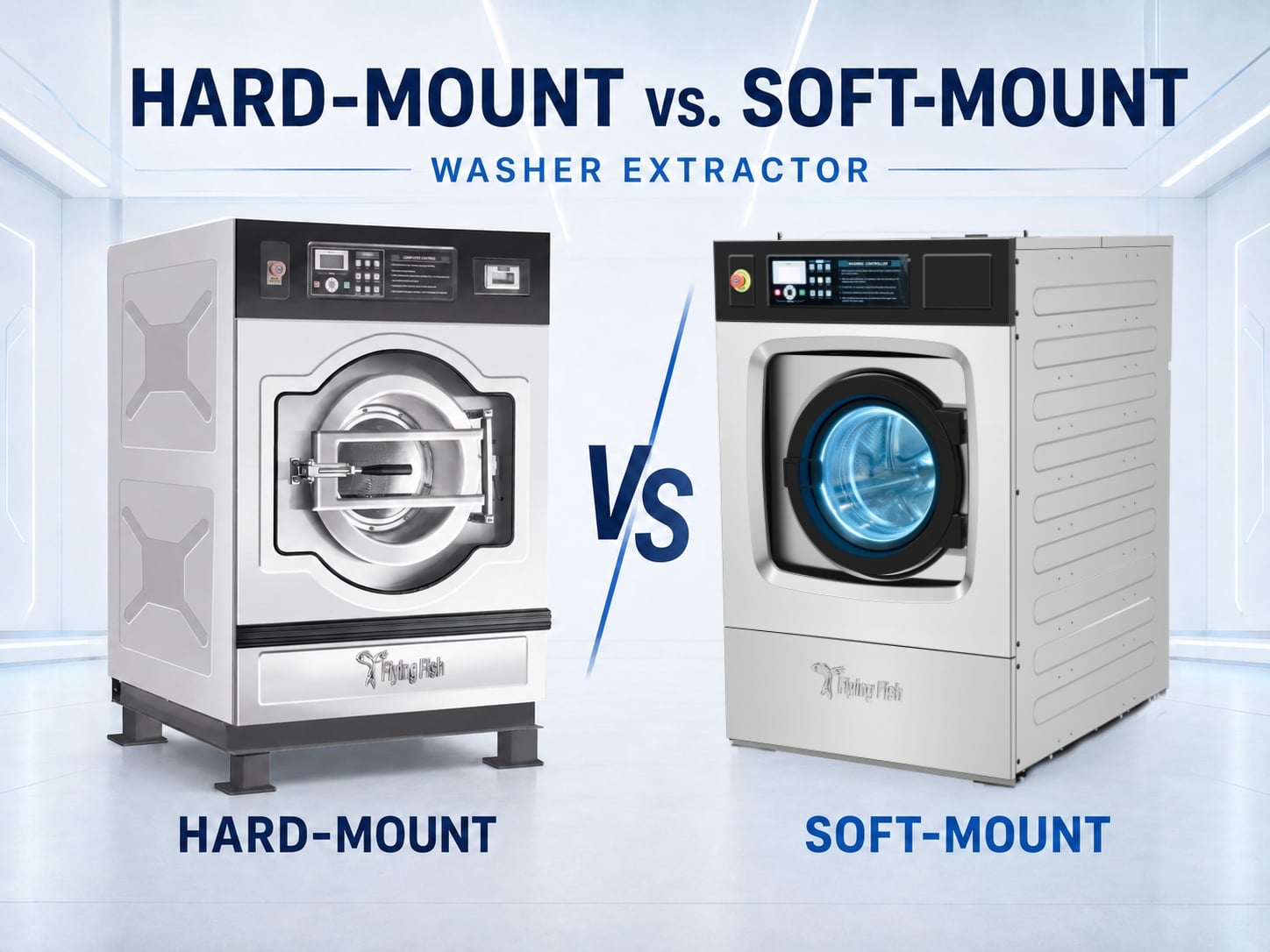 Hard-Mount vs. Soft-Mount Washer Extractor: Which Is Right for Your Laundry?