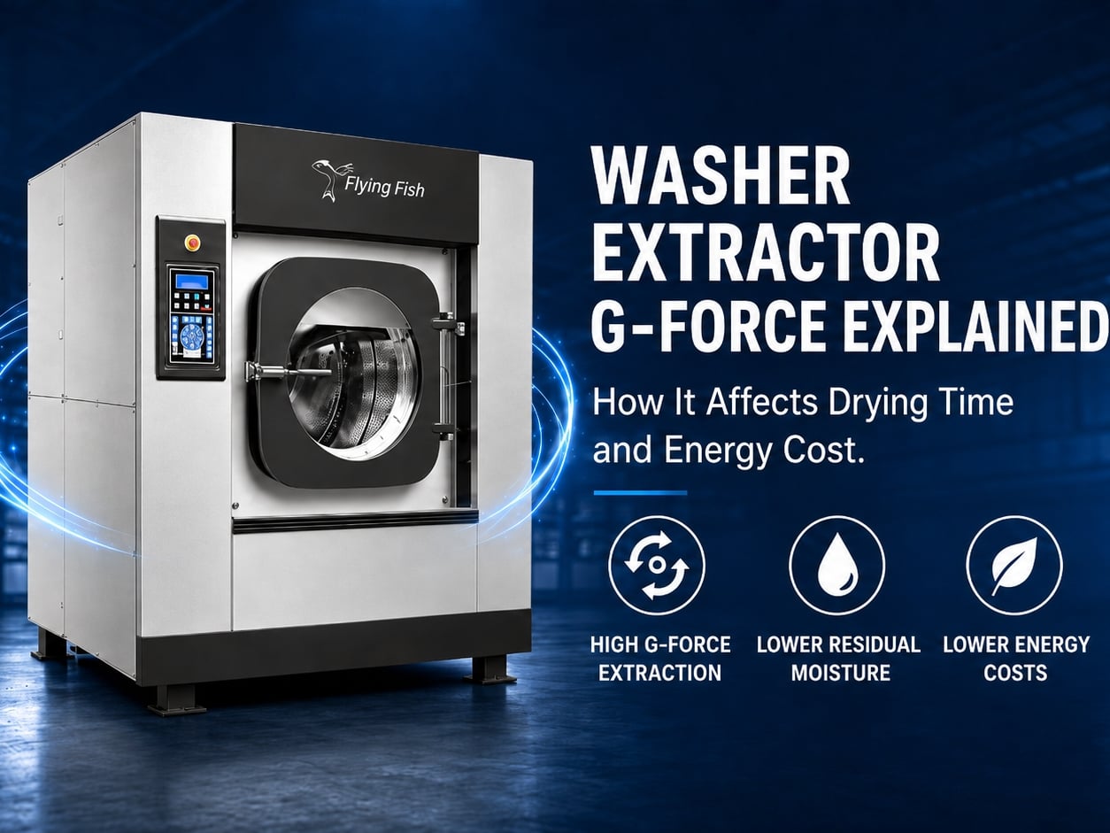 Washer Extractor G-Force Explained: How It Affects Drying Time and Energy Cost