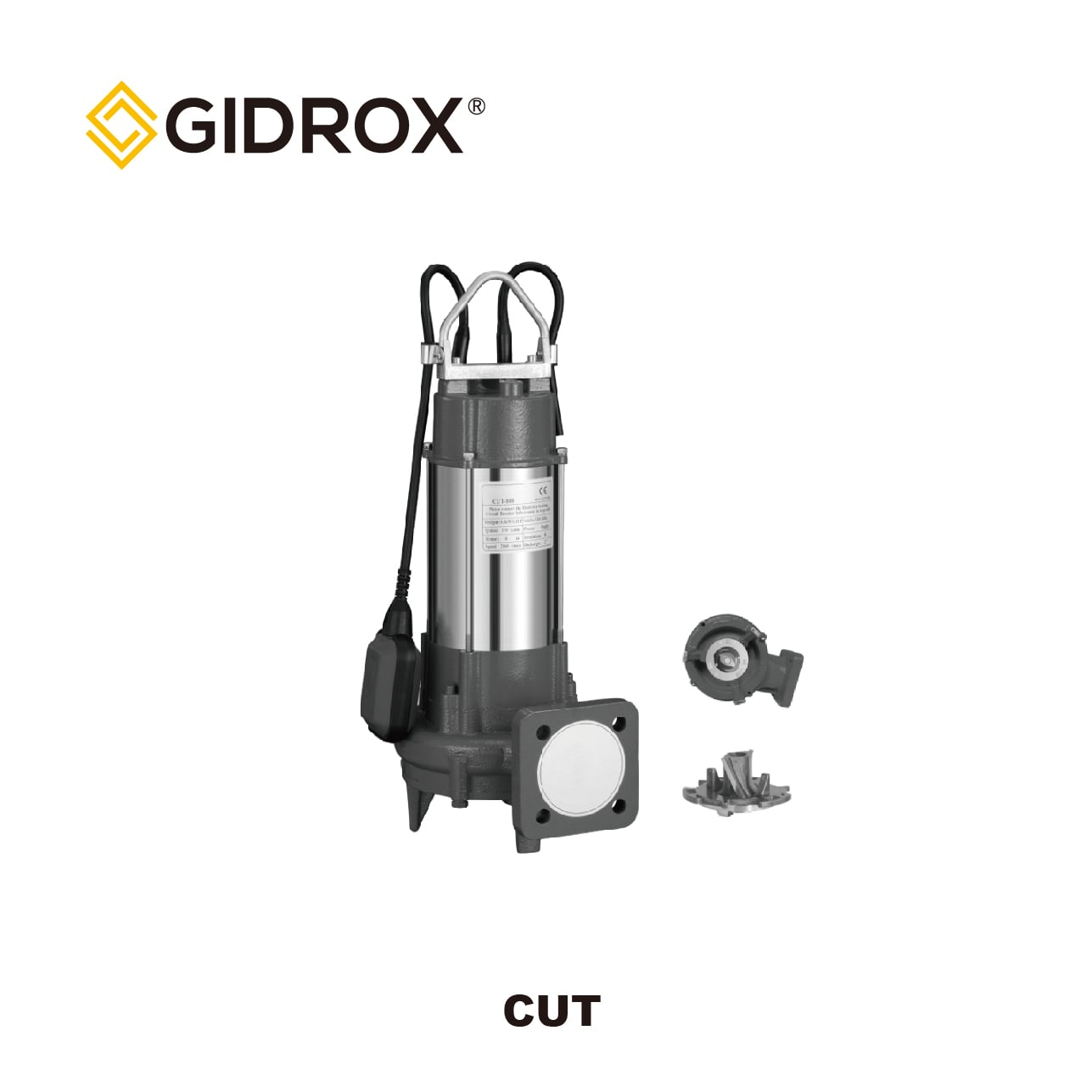 POMPE IMMERGÉE POUR EGAUTS GIDROX AVEC Coupeur-CUT