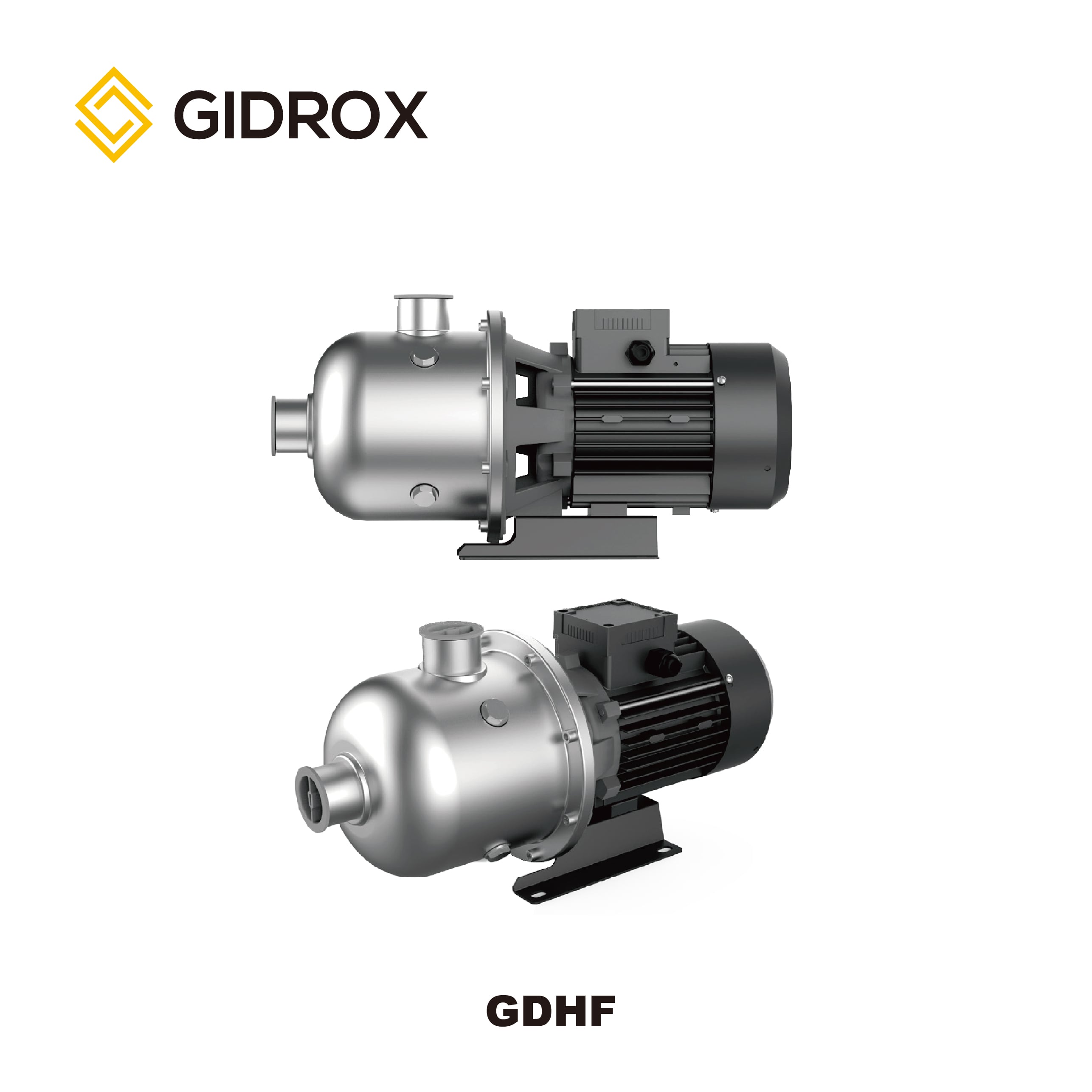 GIDROX POMPE MULTISTAGE HORIZONTALE EN INOX-GDH-(F)