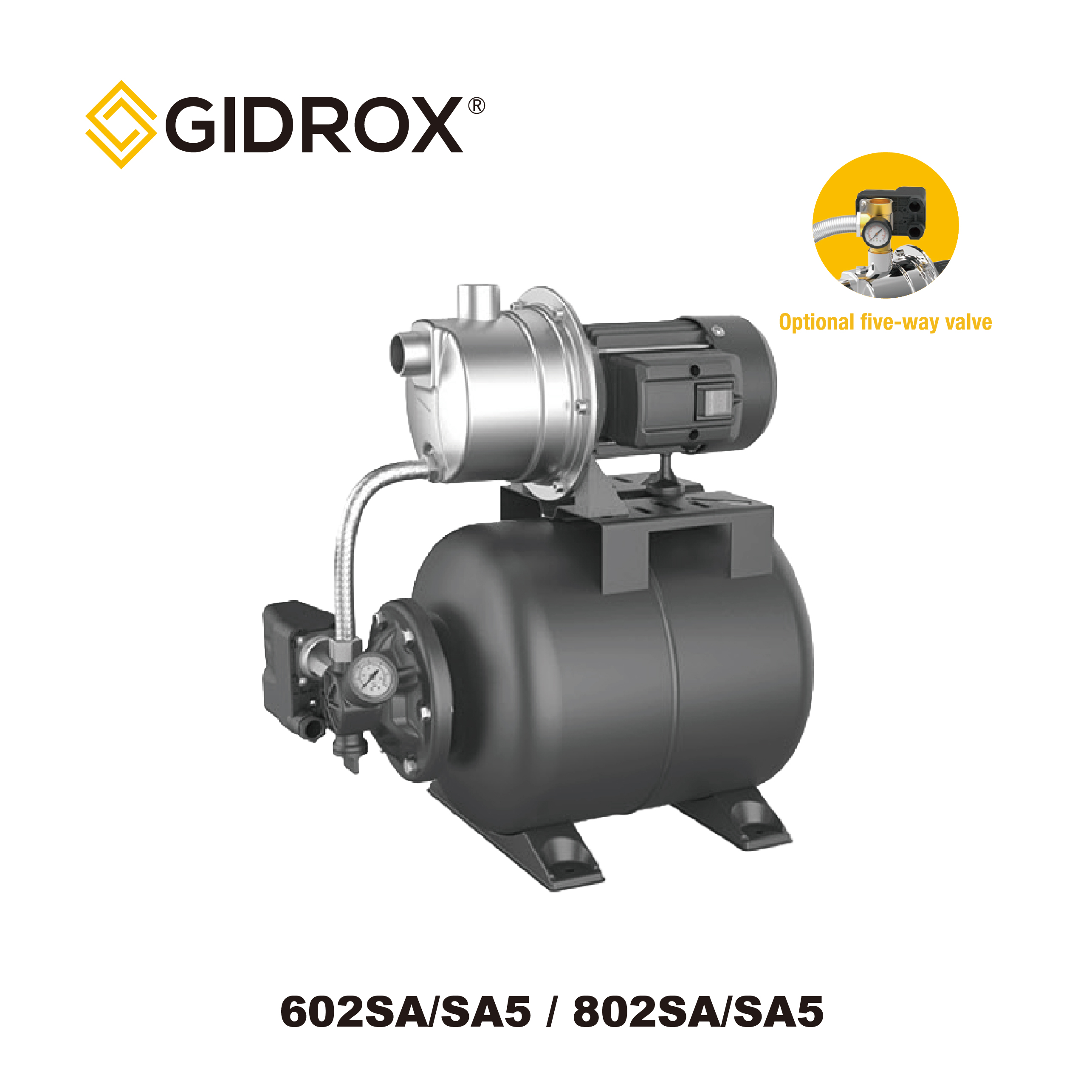 GIDROX HORTULANUS JET PUMP CUM AUGMENTO PRESSIONIS- PKJ-SA