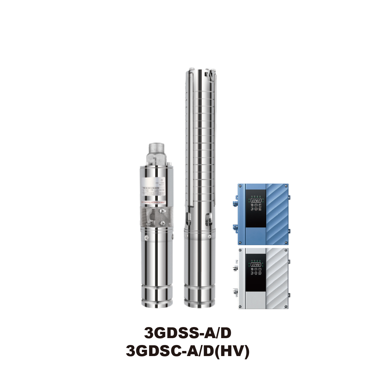 GIDROX 3”AC/DC &WIDE VOLTAGE BRUSHLESS SOLAR PUMP WITH S/S IMPELLER-3GDSC-A/D(HV) 3GDSS-A/D