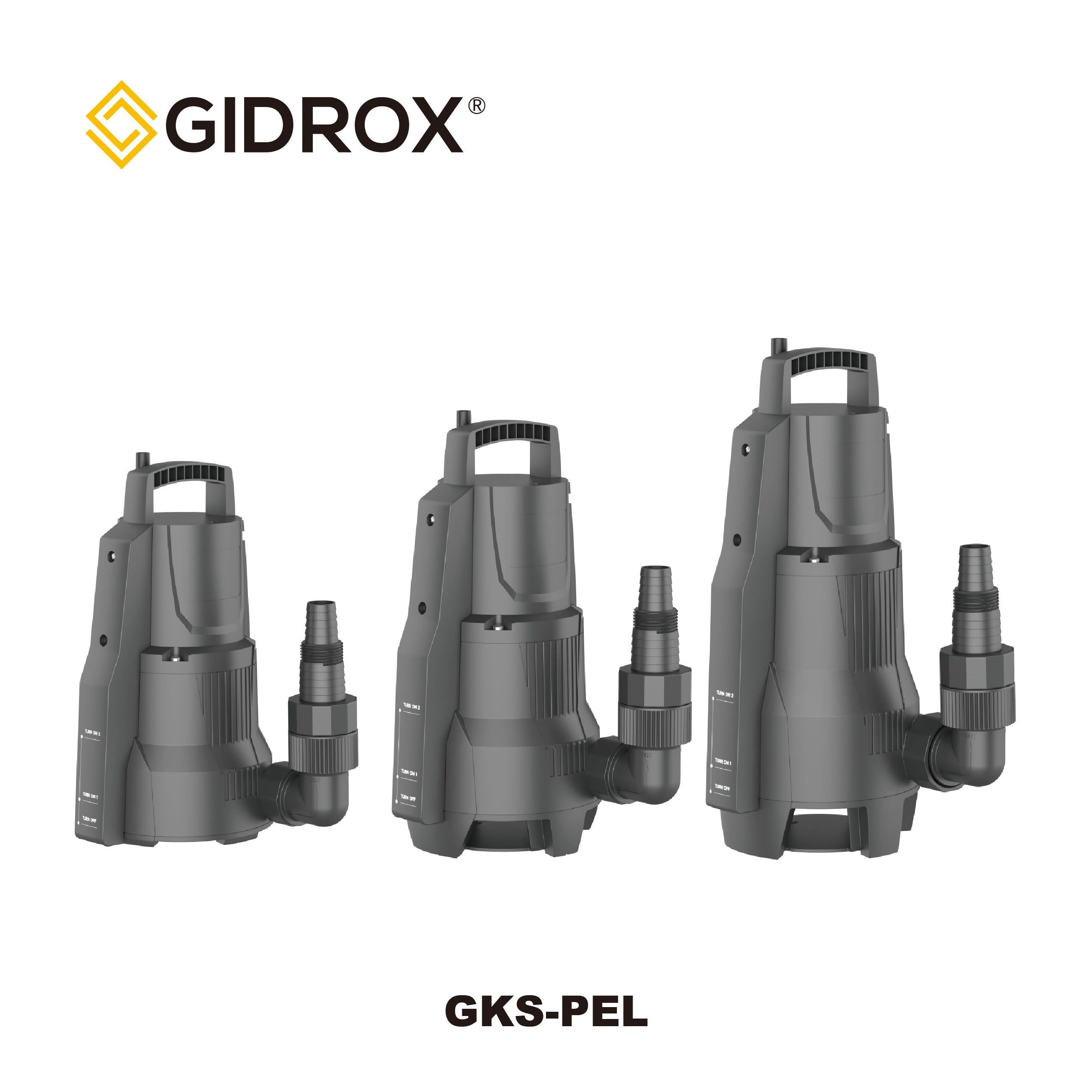 GIDROX ODPALANA POMPA OGRODOWA DO BRUDNEJ I CZESTEJ WODY-GKS-PEL