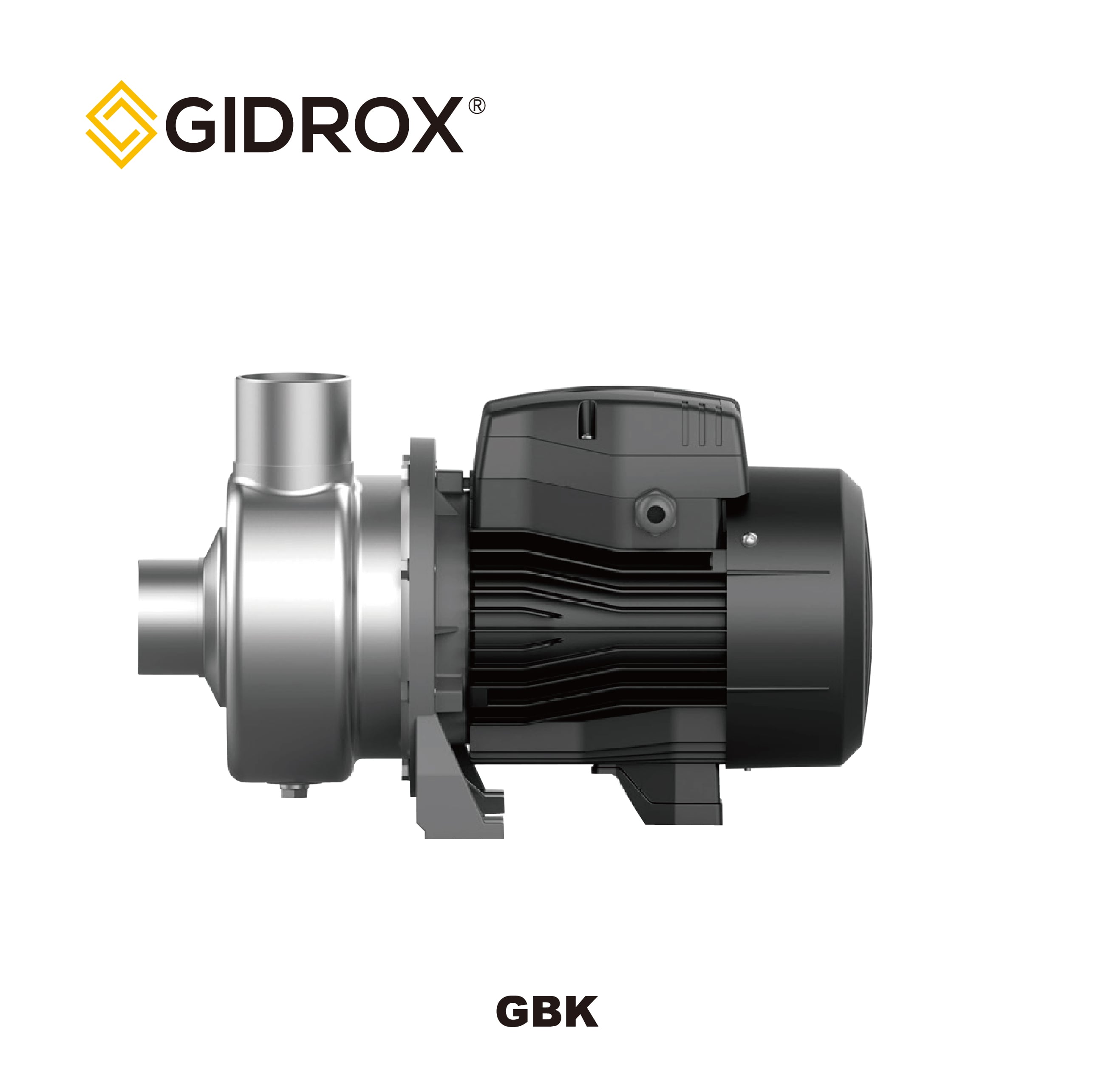 POMPE CENTRIFUGE À PALE SEMI-OUVERTE EN INOX GIDROX-GBK