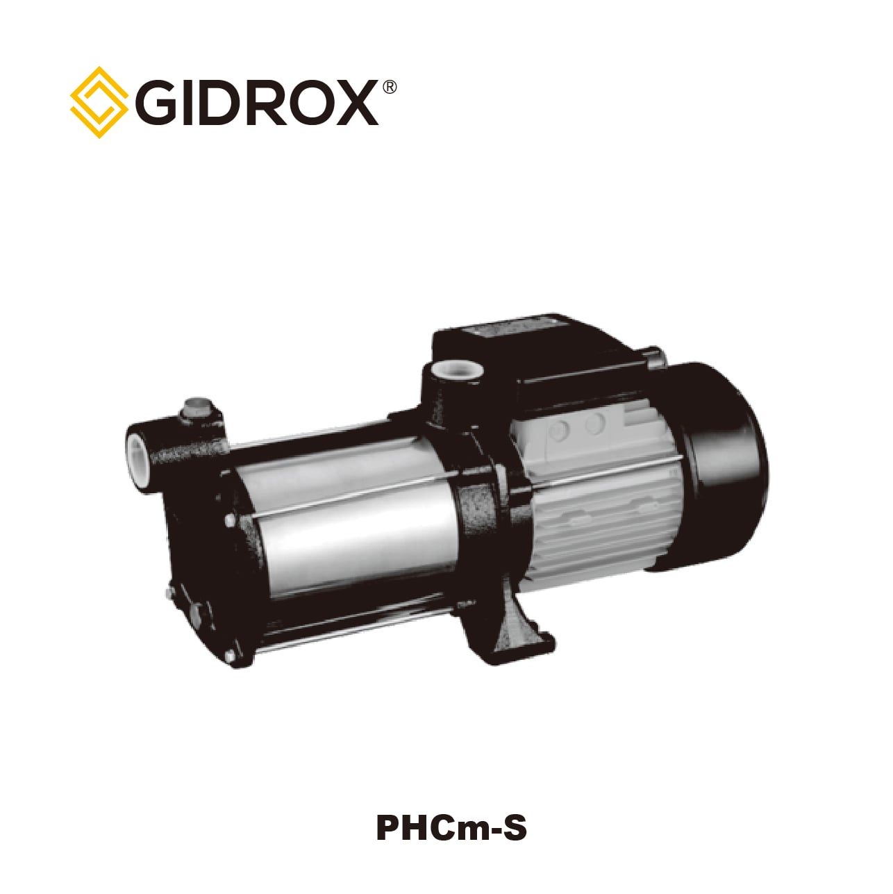 GIDROX НЕРЖАВЕЮЧАЯ СТАЛІНА МНОГАСТАЎНЫ ЦЭНТРЫЙНА-ВІРОТНЫ НАСОС-PHCm-S
