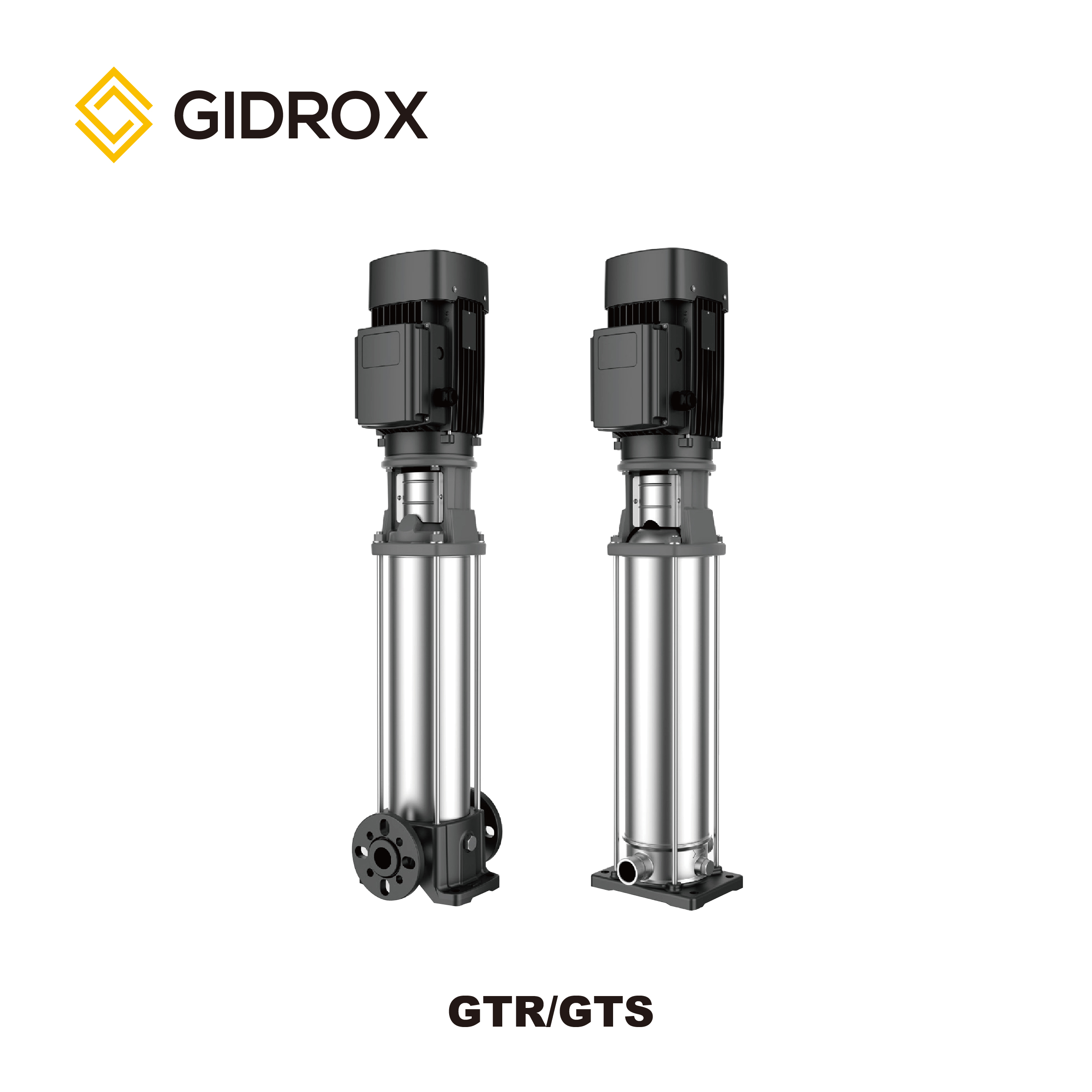 GIDROX STAINLESS STEEL VERTICAL MULTISTAGE PUMP -GTS