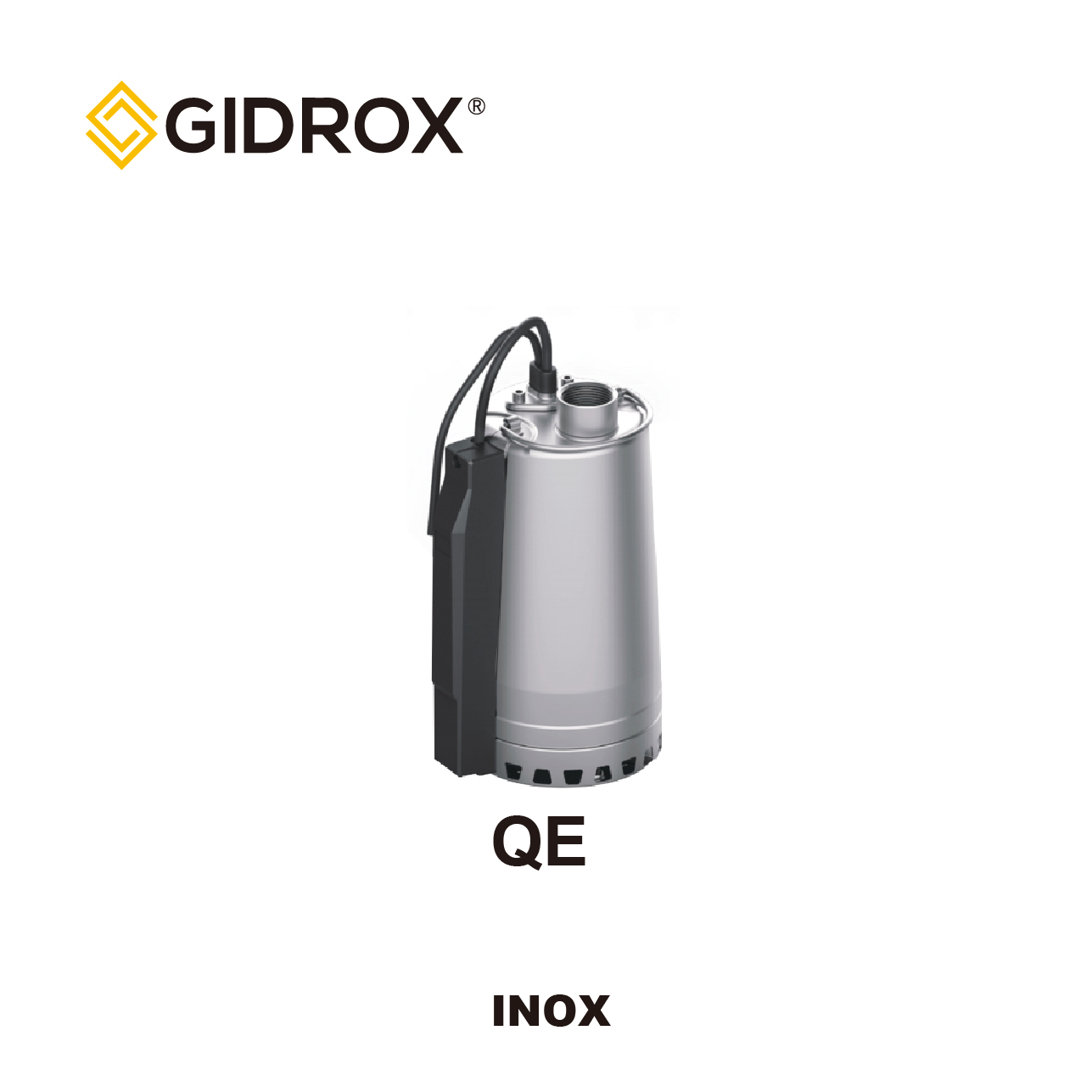 GIDROX STAINLESS STEEL SEWAGE SUBMERSIBLE PUMP-INOX-WA