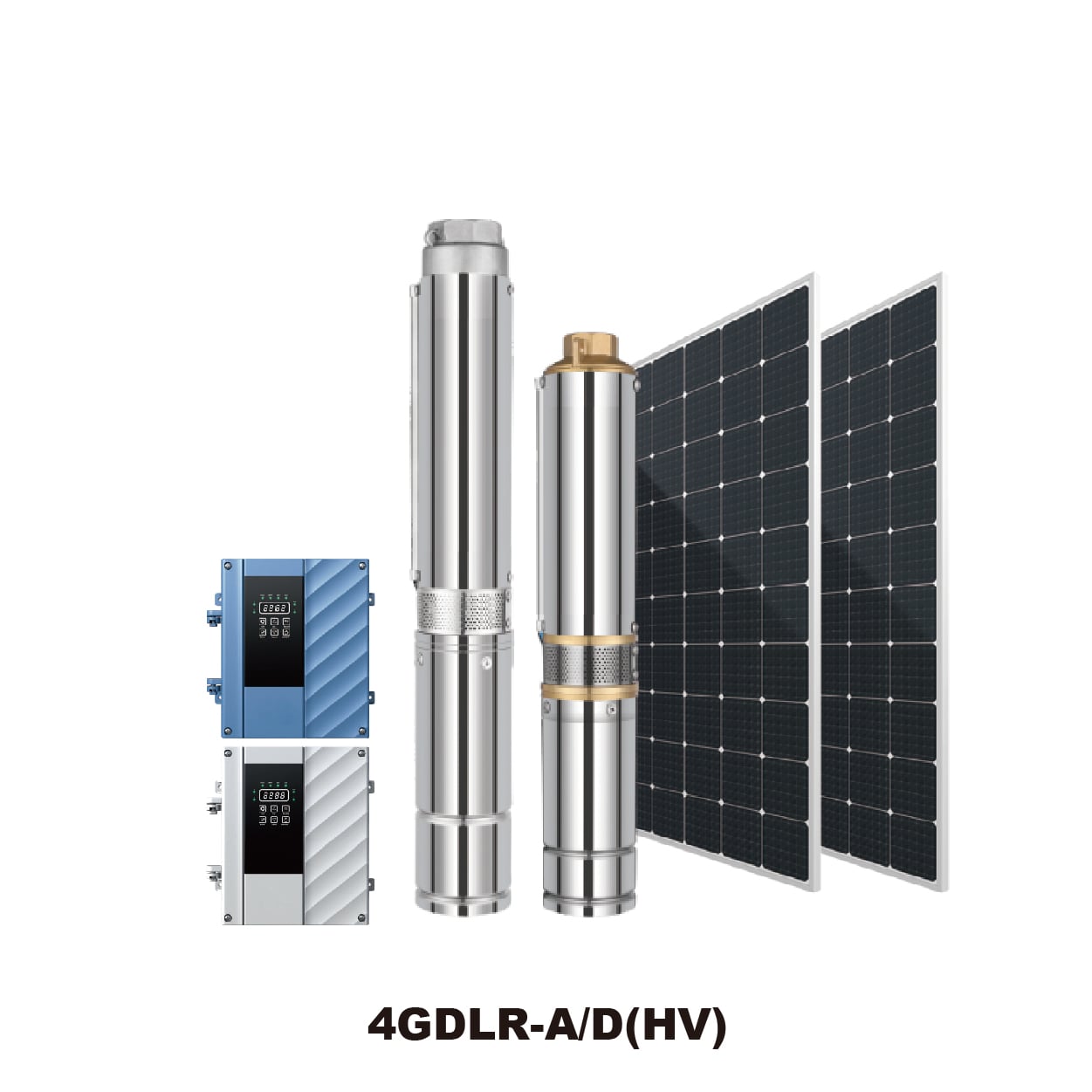 GIDROX 4”AC/DC &WIDE VOLTAGE BRUSHLESS SOLAR PUMP WITH PLASTIC IMPELLER-4GDLR-A/D(HV)