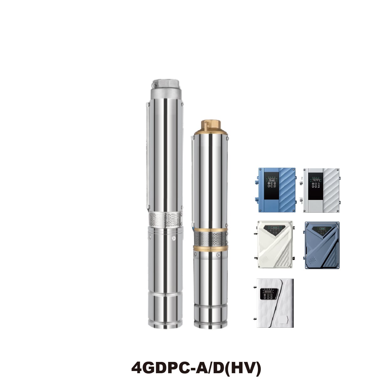 GIDROX 4”AC/DC &WIDE VOLTAGE BRUSHLESS SOLAR PUMP WITH PLASTIC IMPELLER-4GDPC-A/D(HV)