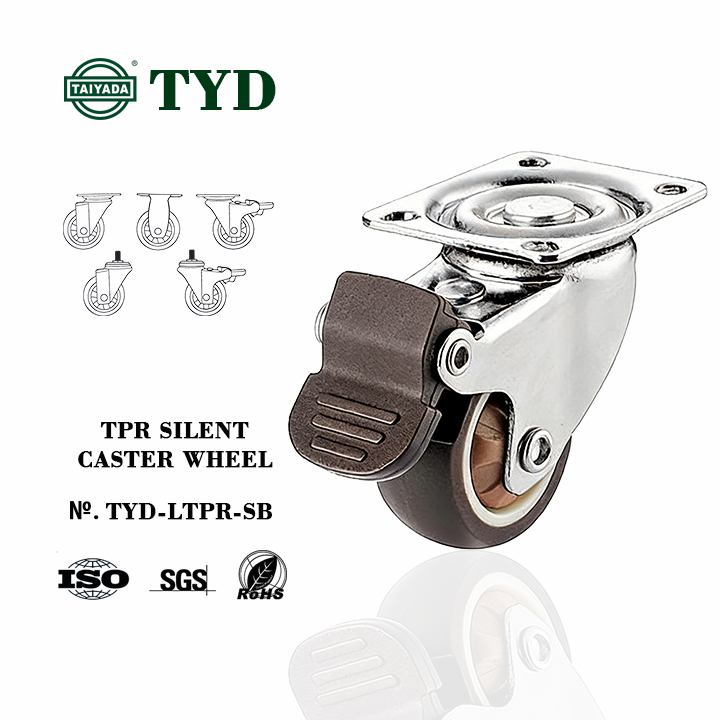 OEM Factory Furniture Wheel Castor Chair Small Swivel Caster Wheel with Brake for Furniture 25mm 32mm