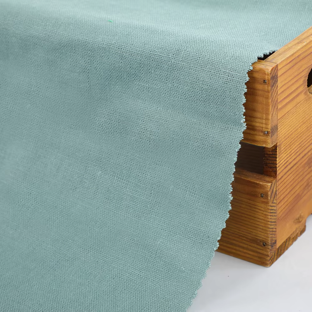 Customized Design Beautiful Solid Color Fabric Organic & Stretch Woven Linen for Fashion Style Clothing for Dresses linen fabric manufacture