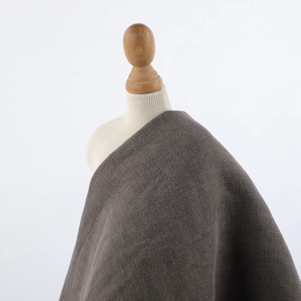 High Fashion 100% Pure Linen Fabric Breathable Eco-friendly Skin-friendly Women and Men Clothes Cheap Hot Sale for Clothing