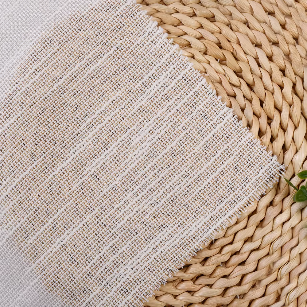 Linen Fabric Cotton Poly Blended Soft Breathable Eco-friendly Skin-friendly Women and Men Clothes Dress Fabric for Clothing factory
