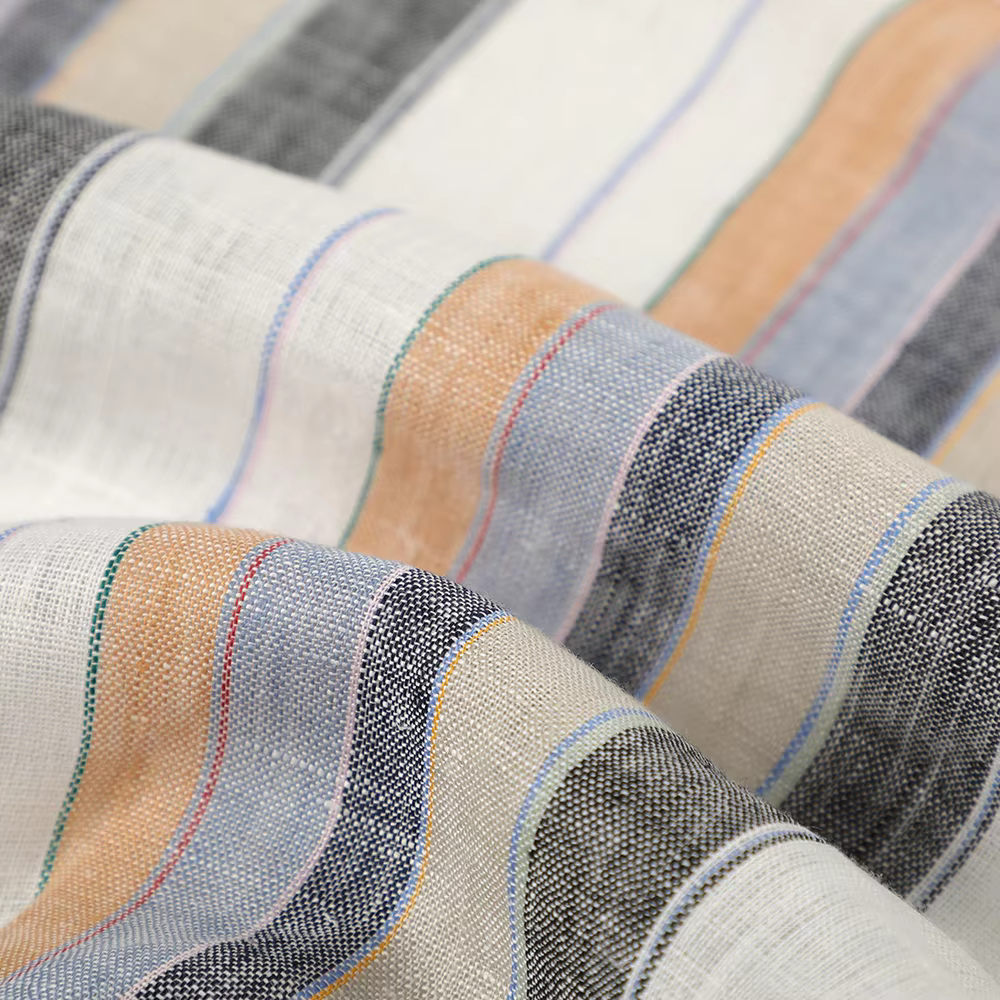 Manufacturer Wholesale Cheap Price 100% Pure White Flax Linen Fabric for Clothing Woven Garment Shirt Dress linen fabric factory