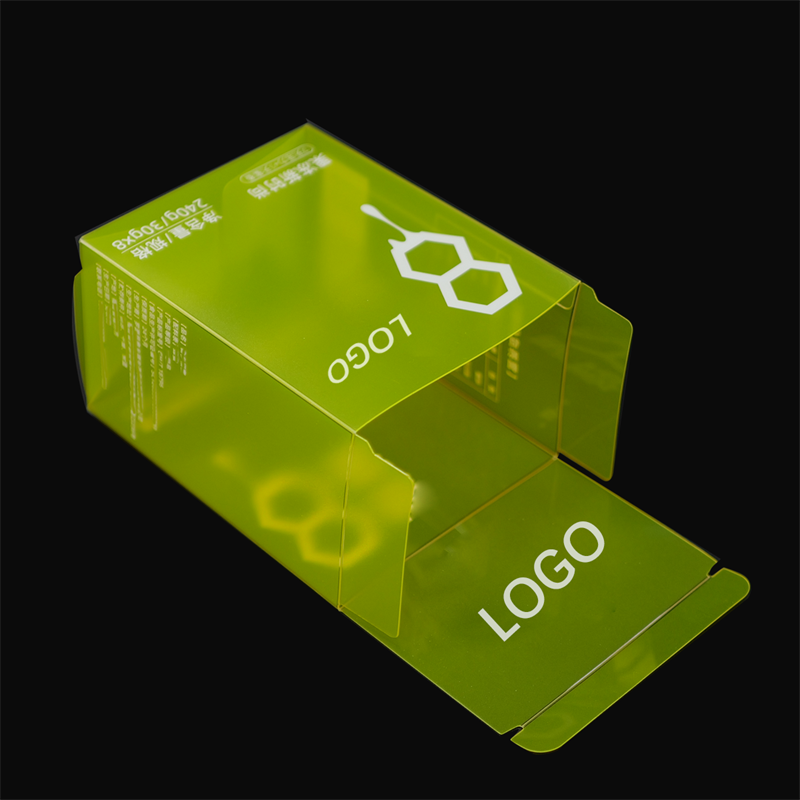 Food Grade Clear Plastic Packaging Box Folding PET Box For Honey Stick Jelly Gummy Health Supplement