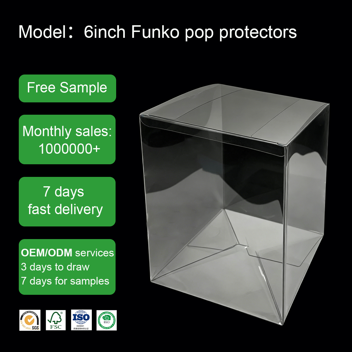 6 Inch Funko Pop Protectors | 0.5mm PET | Protect & Display Your Collection