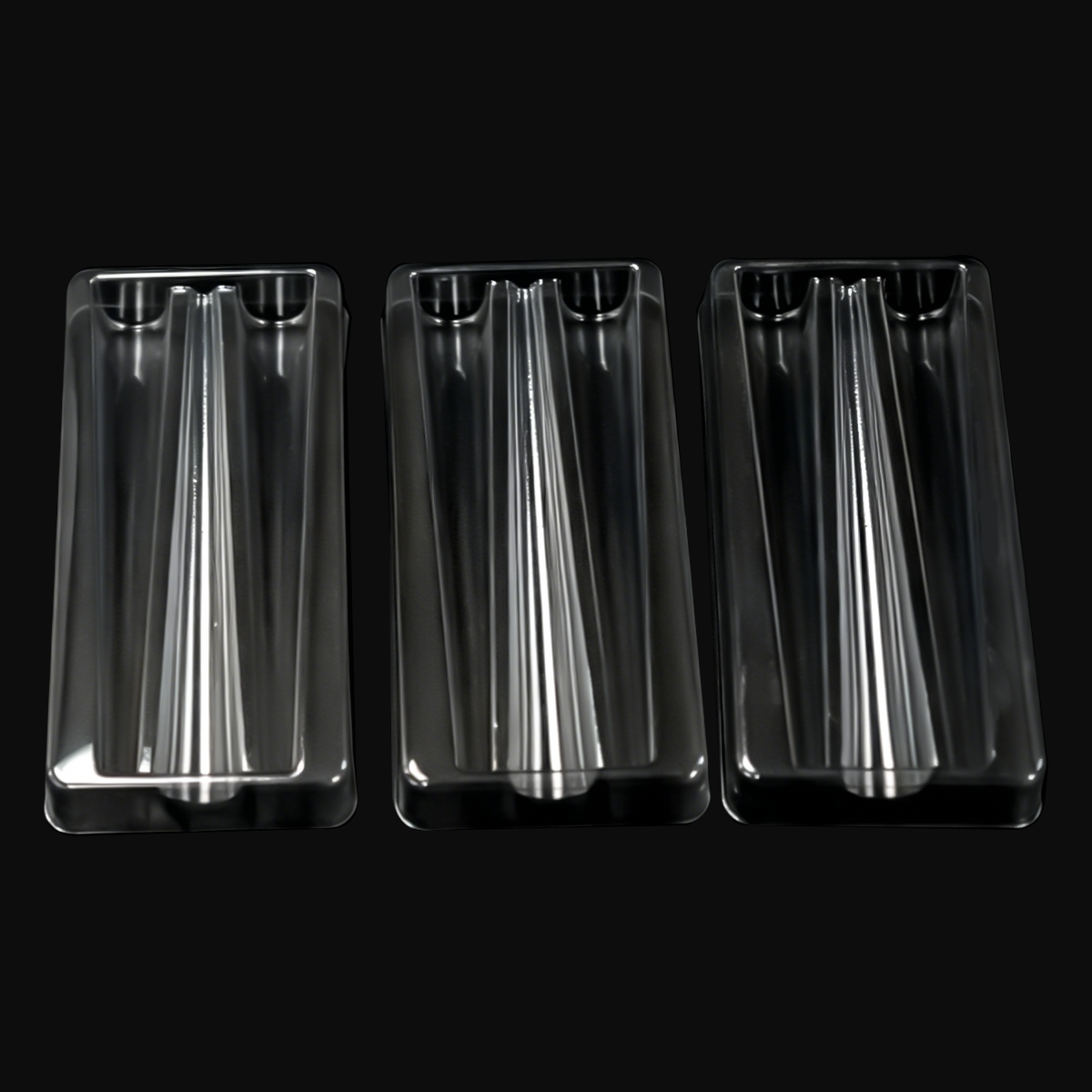 Custom 3 Slots Preroll Cone Blister Packaging for Boxes