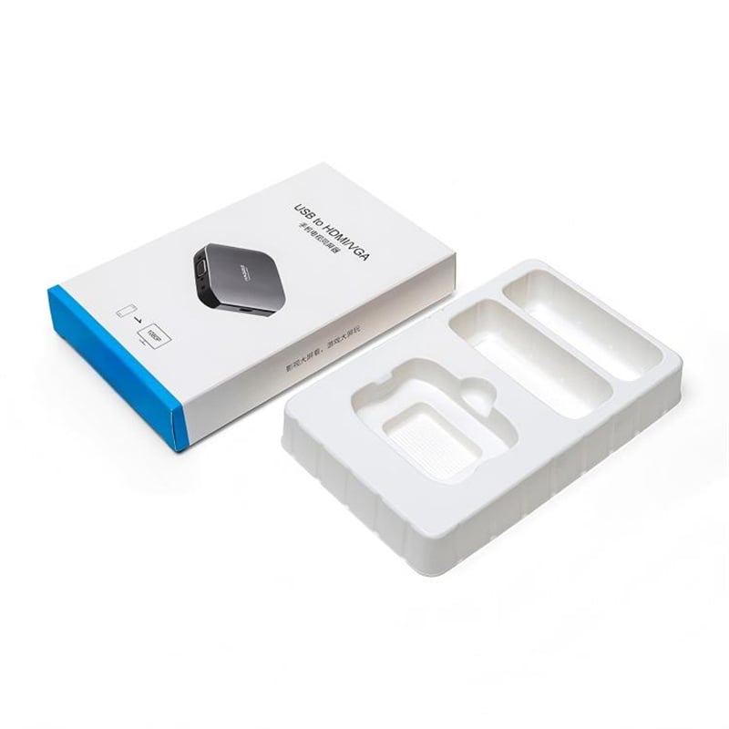 Custom Printed Color Box with PET Blister Insert for Electronics Accessories