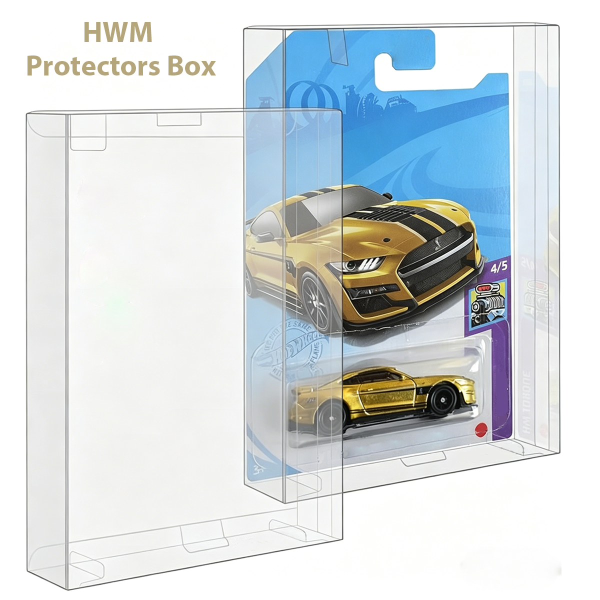 0,5 mm PET-beskyttelsesboks til Hot Wheels 1:64 Mainline