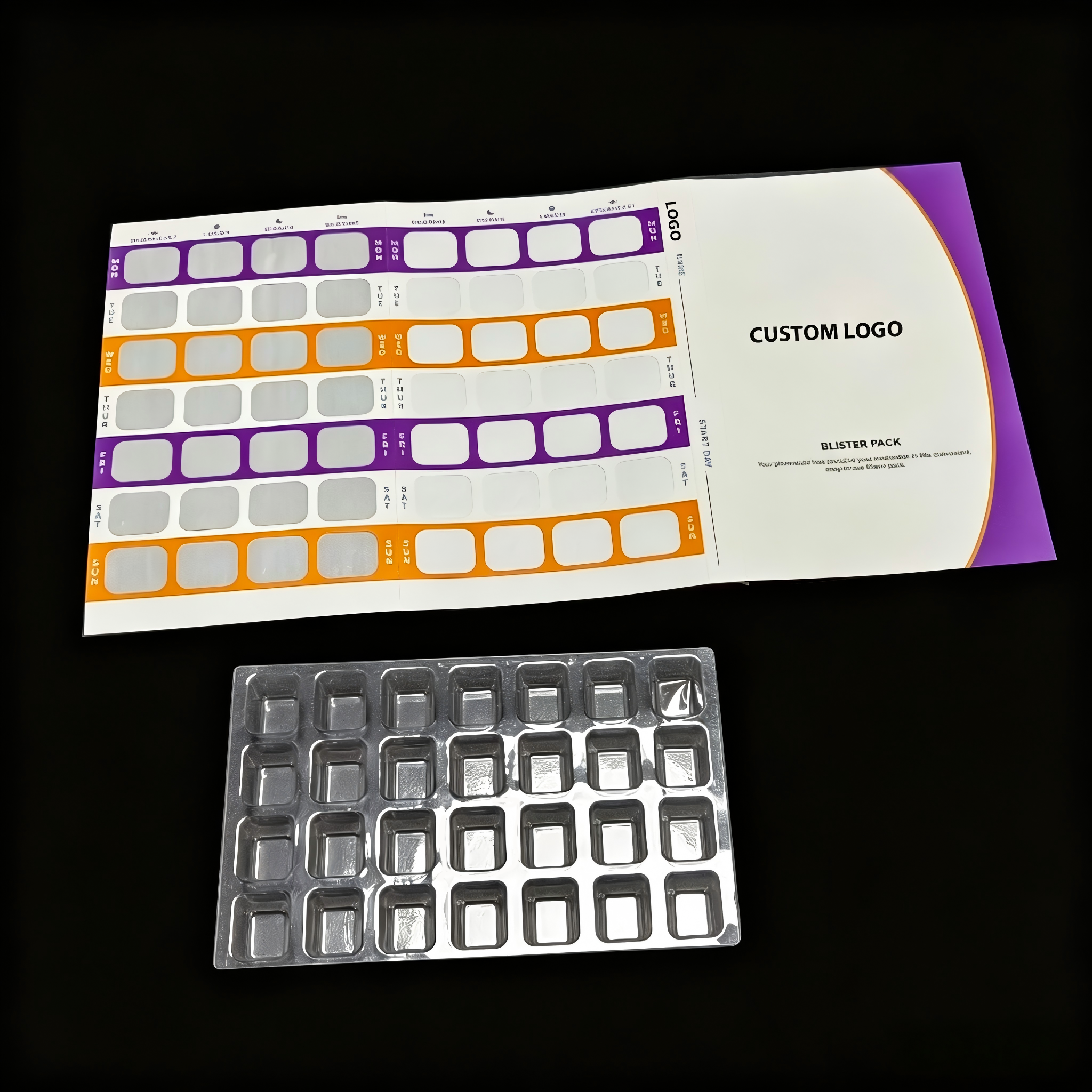 Pharmacy-Grade 4×7 Pill Blister Pack Stickers for Daily Medication Management