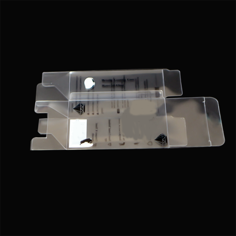Custom Printed Clear PET Folding Box, Wholesale Transparent Plastic Packaging Box