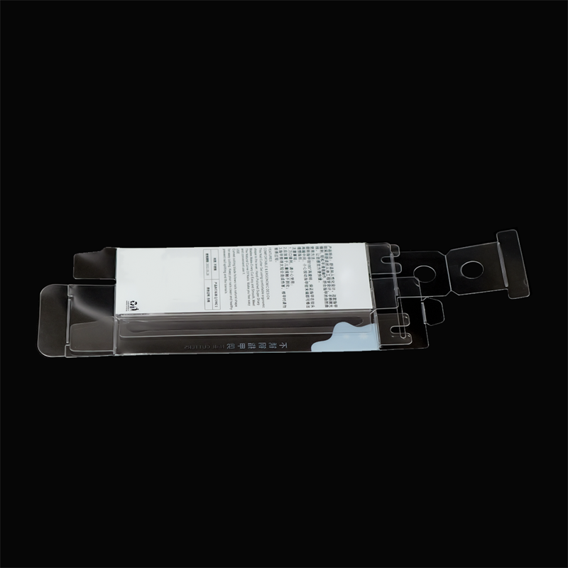 Custom Clear Plastic Box, PET Transparent Folding Box, Hanging Hole Nail Clipper Packaging Box 