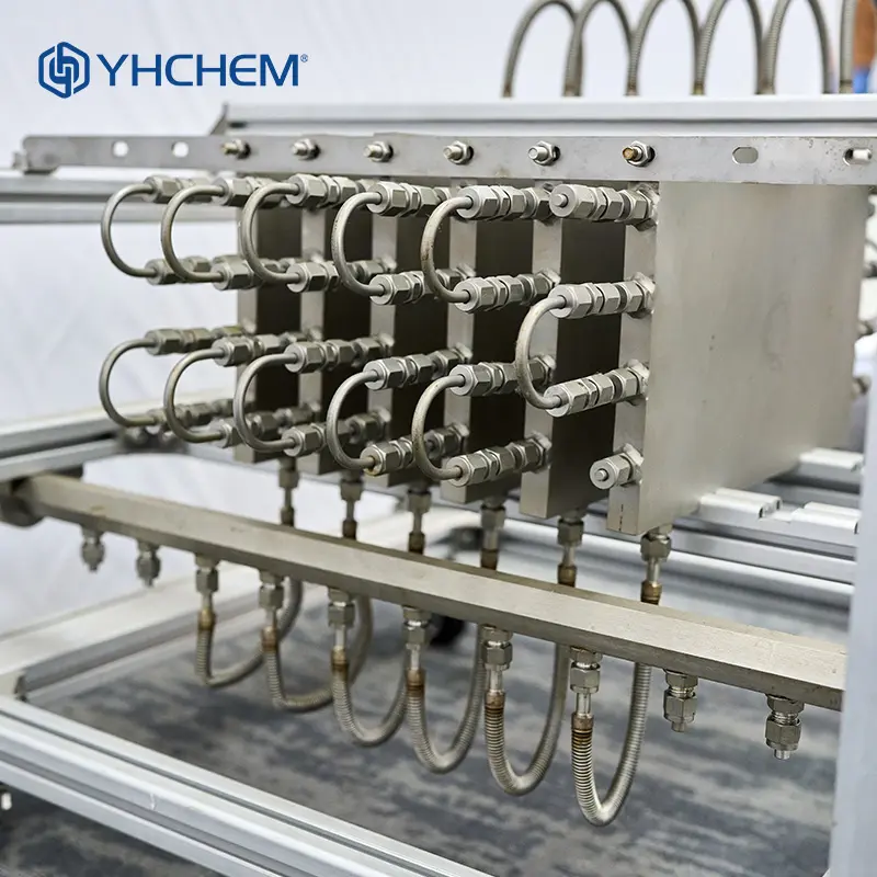 YHChem YMC-500 SiC Microreactor Proceso de Fluoración de Alto Rendimiento Resistencia a la Corrosión