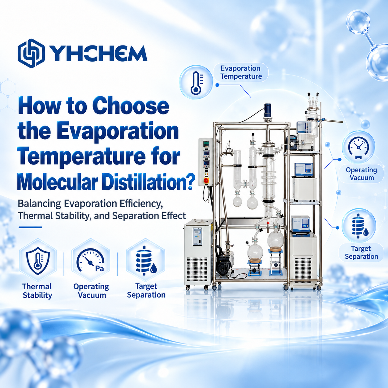 Comment choisir la température d’évaporation pour la distillation moléculaire | YHCHEM