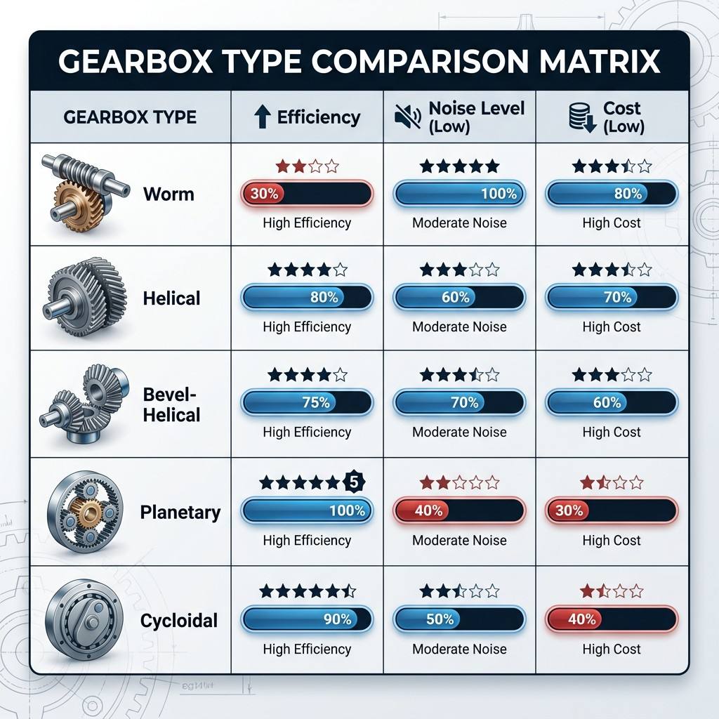 Industrial Gearbox Types: A Complete Comparison Guide