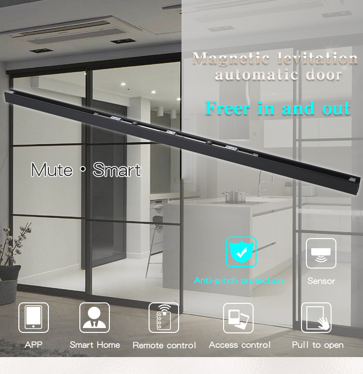 oredy commercial aluminium automatic magnetic levitation door opener with control remotely details