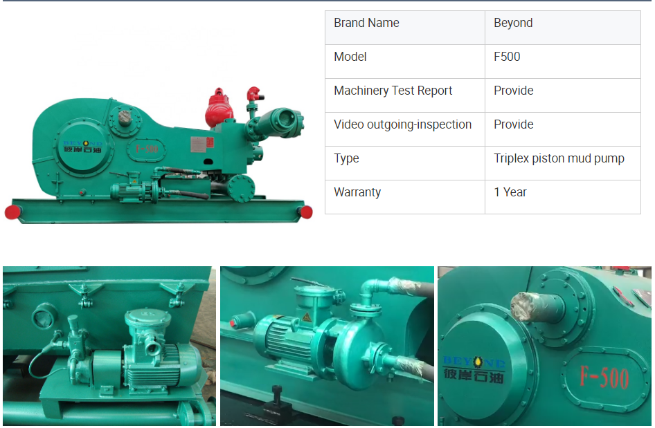 High quality API 7K F1600 1600HP mud pump f-800 oil field mud pump parts bomco f500 mud pump supplier