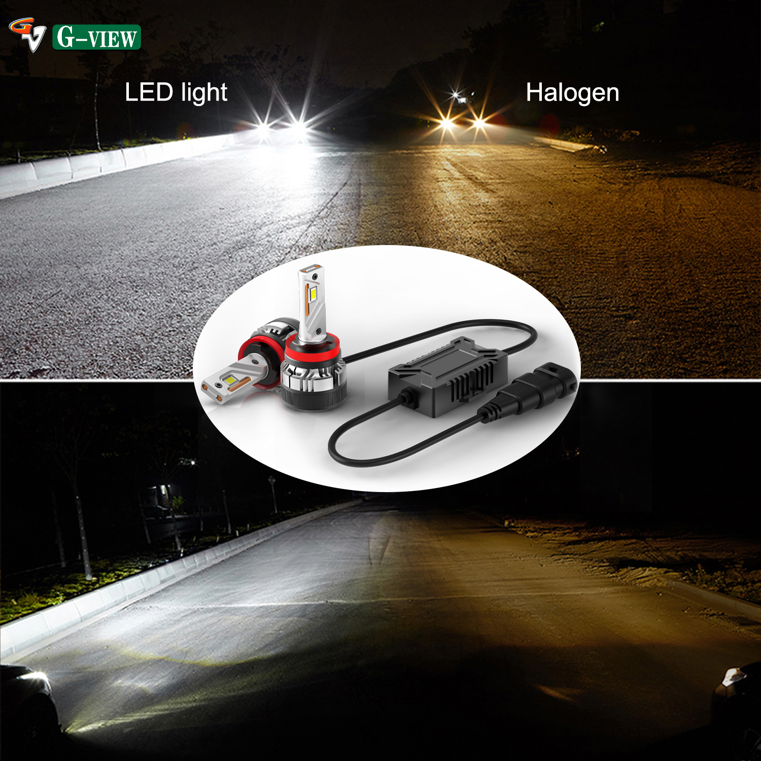 Gview Hot Selling Style G12W 30000 Lumens LED Bulbs Auper Bright Car Accessories for H4 LED Headlight LED H11 manufacture