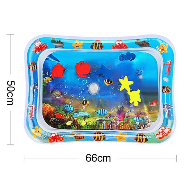 Inflatable baby tummy time water play mat for children inflatable learning play mat for kids supplier