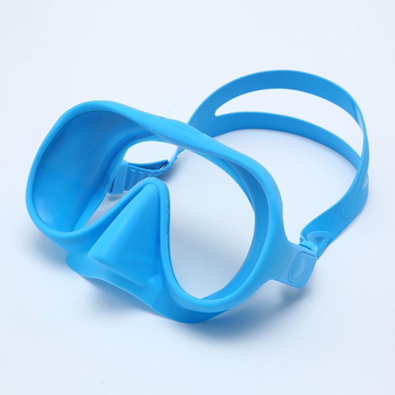 Diving equipment Frameless safe glass low volume snorkel mask oval water spearfishing scuba diving mask supplier
