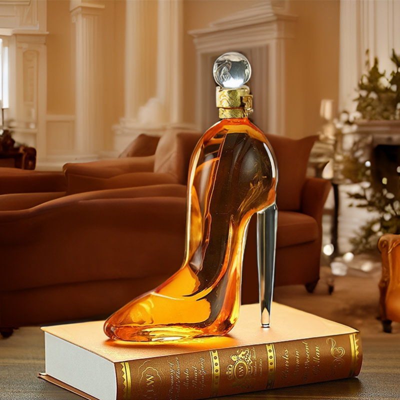 Customized Wholesale Glass Decanter Manufacturer Whisky Set Tea Bohemian Borosilicate Crystal Bottle Intelligent for Wine supplier