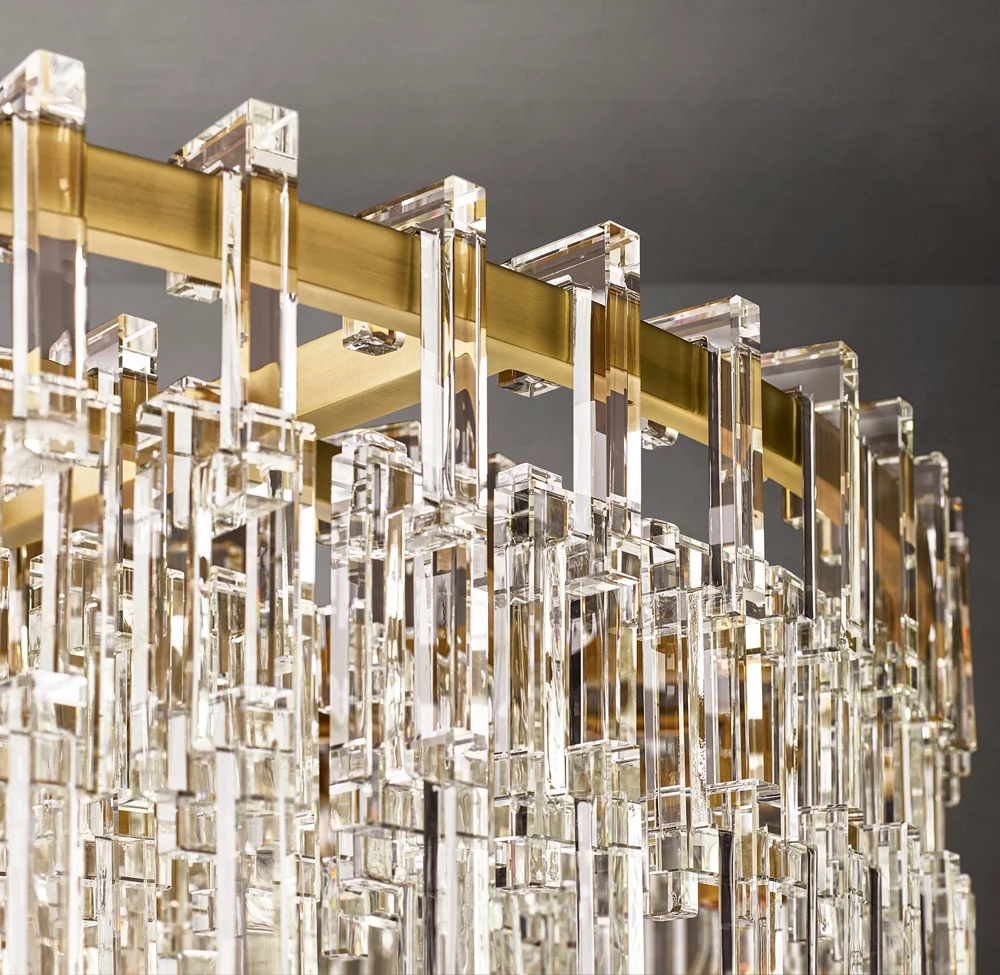 Creative Simple Hotel Lobby Crystal Chandelier Living Room Restaurant LED Chandelier Light supplier